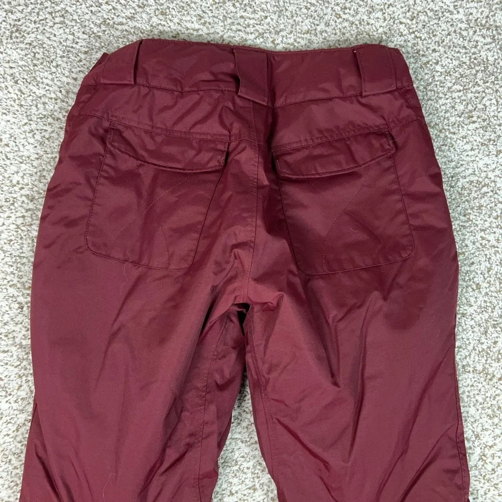 Columbia Pants Women Small Red Omni-Tech Omni-Heat Snow Pants Ski Winter Outdoor